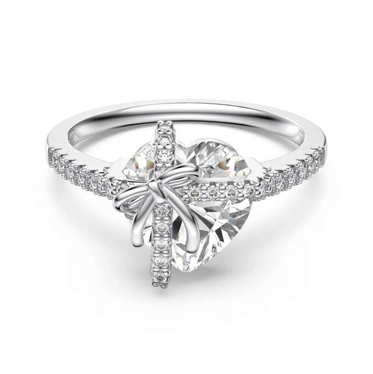 Briluxra™ | SILVER HEART PROMISE RING ( NEW ARRIVAL )
