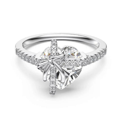 Briluxra™ | SILVER HEART PROMISE RING ( NEW ARRIVAL )