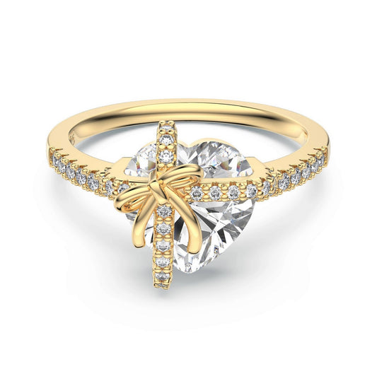 Briluxra™ | GOLD HEART PROMISE RING ( NEW ARRIVAL )