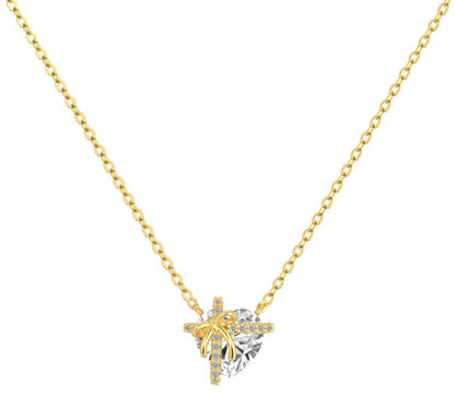 Briluxra™ | Golden Promise Love Heart Necklace